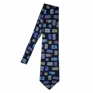 Save The Children Silk Tie Vintage Stick Figures